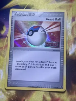 Great Ball 77/108 MP Reverse Holo Stamp Power Keepers 2007 Pokemon TCG - Image 1