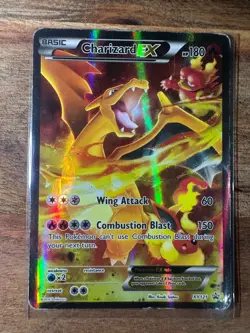 Charizard EX Full Art 2016 XY #XY121 Holo Black Star Promo Pokemon TCG Damaged - Image 1