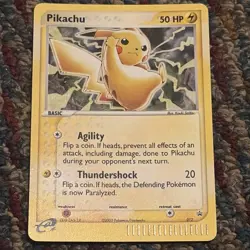 Pokemon PIKACHU Black Star Promo HOLO 2003 RARE #012 - Image 1