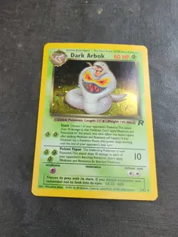Pokemon Dark Arbok Holo Date Error Team Rocket 2/82 Excellent Misprint - Image 1