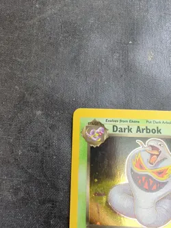 Pokemon Dark Arbok Holo Date Error Team Rocket 2/82 Excellent Misprint - Image 2