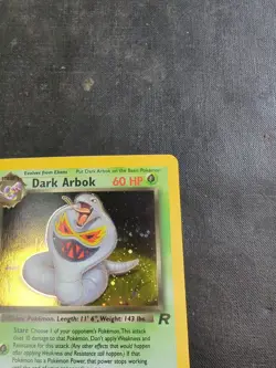 Pokemon Dark Arbok Holo Date Error Team Rocket 2/82 Excellent Misprint - Image 3