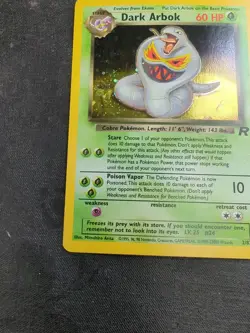 Pokemon Dark Arbok Holo Date Error Team Rocket 2/82 Excellent Misprint - Image 4