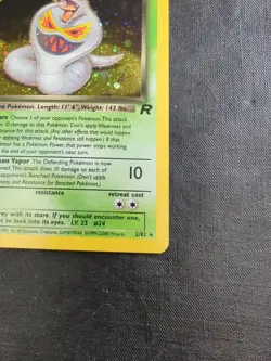 Pokemon Dark Arbok Holo Date Error Team Rocket 2/82 Excellent Misprint - Image 5