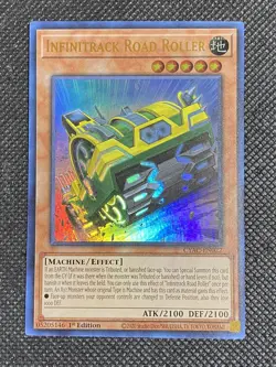 YuGiOh! - Infinitrack Road Roller CYAC-EN022 Ultra Rare 1st Edition Near Mint - Image 1