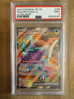 Walking Wake ex - 189/162 - Pokemon Temporal Forces Full Art Card PSA 9 - Image 1
