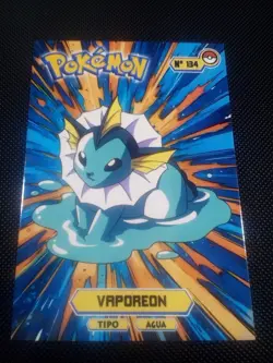 Pokemon 2024 Card Tops Pokedex Database Set Vaporeon 134 Peru US Seller - Image 1