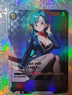 Card Goddess Anime Dragon Ball Z Bulmz Zangya Lunch Android C-18 Sexy Holo Oil - Image 1