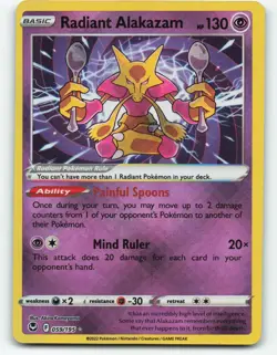 Radiant Alakazam 59/195 Pokemon card - Image 1