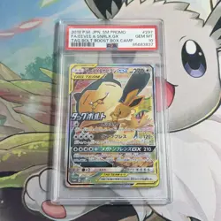 PSA 10 Eevee & Snorlax GX 297/SM-P Promo Tag Bolt 2018 Pokemon Card Japanese - Image 1