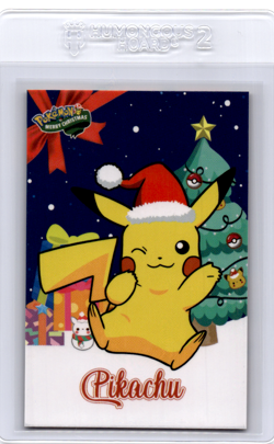 Pikachu Peruvian christmas pokemon card - Image 1