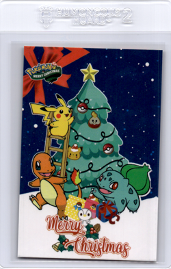Charmander Bulbasaur Pikachu Peruvian christmas pokemon card - Image 1