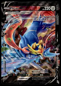Zacian V-Union SWSH166 SWSH JUMBO OVERSIZED Black Star Promo Pokemon Card - Image 1