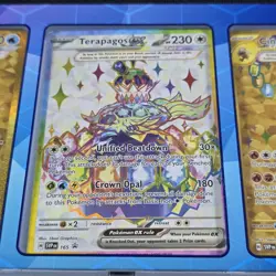 Pokemon Terapagos Ex Ultra Premium Collection Promo Cards SEALED w/Display Case - Image 3