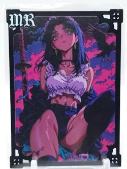 Goddess Story - Black Metal Waifu Card - NUMBERED #/100 - Image 1