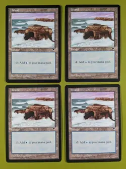Island (Crashing Waves) x4 Tempest 4x Playset Magic the Gathering MTG - Image 1
