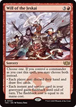 Will of the Jeskai 40 Non-Foil NM MTG Commander: Tarkir Dragonstorm Magic - Image 1