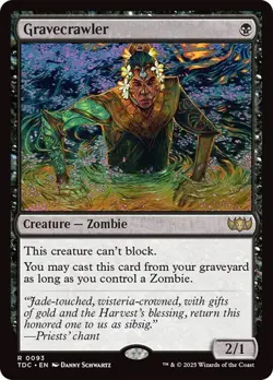 Gravecrawler 93 Non-Foil NM MTG Commander: Tarkir Dragonstorm Magic - Image 1