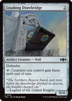 Crashing Drawbridge 316 Non-Foil NM MTG Commander: Tarkir Dragonstorm Magic - Image 1