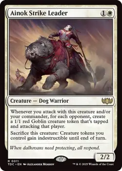 Ainok Strike Leader 11 Non-Foil NM MTG Commander: Tarkir Dragonstorm Magic - Image 1