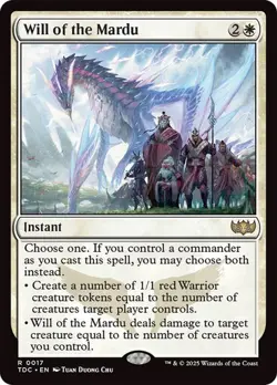 Will of the Mardu 17 Non-Foil NM MTG Commander: Tarkir Dragonstorm Magic - Image 1