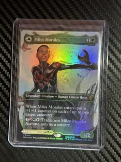 MTG - Miles Morales - Borderless Foil - Marvel's Spider-Man #234 - Image 1