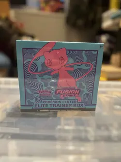 Fusion Strike Pokemon Center Sword and Shield Elite Trainer Box ETB Mew - Image 1