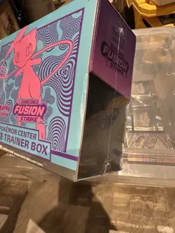 Fusion Strike Pokemon Center Sword and Shield Elite Trainer Box ETB Mew - Image 5