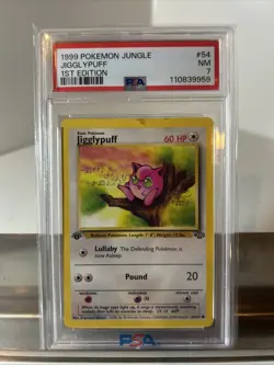 1999 Pokemon Jungle 1st Edition Jigglypuff #54 PSA 7?? - Image 1