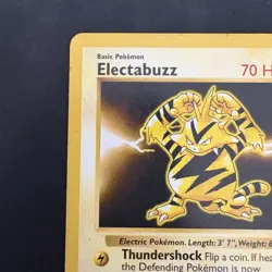 Pokemon Vintage Shadowless Electabuzz Base Set 20/102 Non-Holo Rare WotC 1999 - Image 2