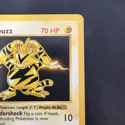Pokemon Vintage Shadowless Electabuzz Base Set 20/102 Non-Holo Rare WotC 1999 - Image 3