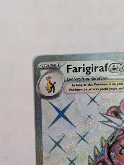 Pokemon Farigiraf ex 194/162 Temporal Forces Ultra Rare Full Art Holo NM - Image 4