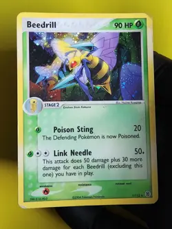 2004 Pokemon, EX FireRed & LeafGreen, #1/112 Beedrill, Holo Rare (b) - Image 1