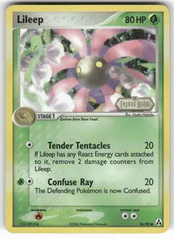 Lileep Legend Maker Common,Reverse Holo Pokemon Lightly played - Image 1