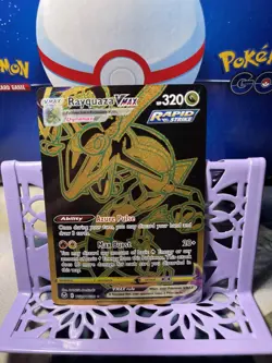 Pokemon TCG Rayquaza VMAX (Secret) Gold TG29 Sword & Shield - Silver Tempest - Image 1