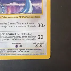 Pokemon Vintage Shadowless Rare Dragonair Base Set WotC 1999 18/102 - Image 4