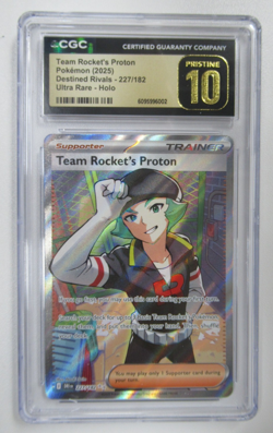2025 Pokemon Destined Rivals DR Team Rocket' Proton 227/182 CGC 10 - Pristine - Image 1