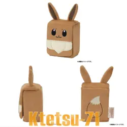 Pokemon Card Game Deck case Plush Deck Case Eevee Card Box Japan - Image 2