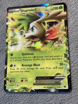 Shaymin EX 5/99 Next Destinies 2012 Pokemon Card Holo Rare - Image 2