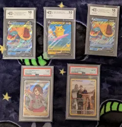 Pokemon TCG Graded Card Lot (5 Cards) - Image 1
