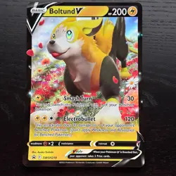 Boltund V SWSH219 Pokemon TCG Oversized Jumbo Black Star Promo Card NM - Image 1