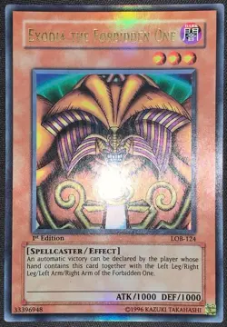 2002 Exodia Ultra Rare 5 Card Complete LOB-124 1st ED Asian English YuGiOh Card - Image 2