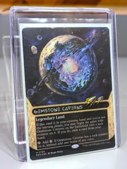MTG Gemstone Caverns (0106) (Borderless) (Galaxy Foil) Edge of Eternities EOS - Image 1