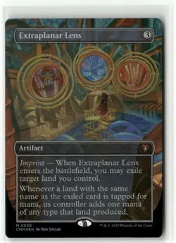 Extraplanar Lens Borderless FOIL - Commander Masters MTG NM - Image 1