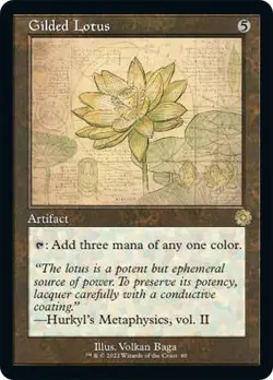 1x Gilded Lotus - Retro Schematic NM-Mint, English The Brothers' War: Retro Fram - Image 1
