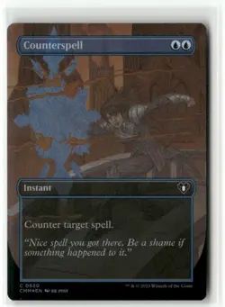 Counterspell Borderless FOIL - Commander Masters MTG NM - Image 1