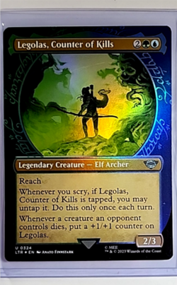 2023 MTG Magic The Gathering LOTR Showcase Foil #324 Legolas Counter of Kills - Image 1