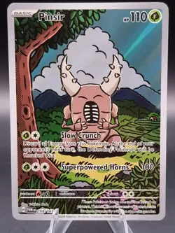 Pinsir 168/167 NM/LP. Illustration Rare Pokemon TCG - Twilight Masquerade - Image 2