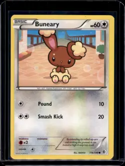 Buneary Boundaries Crossed Pokemon 116/149 Common NM+ - Image 1