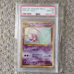 PSA 10 Espeon - Holo 2000 Pokemon japanese Neo 2 #196 GEM MT LV.45 63877511 - Image 1